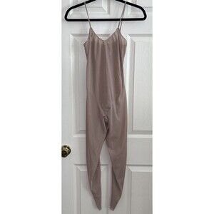 Vtg Lady Lynne One piece Sheer Open Crotch Stretch Lingerie Bodysuit Sz M USA